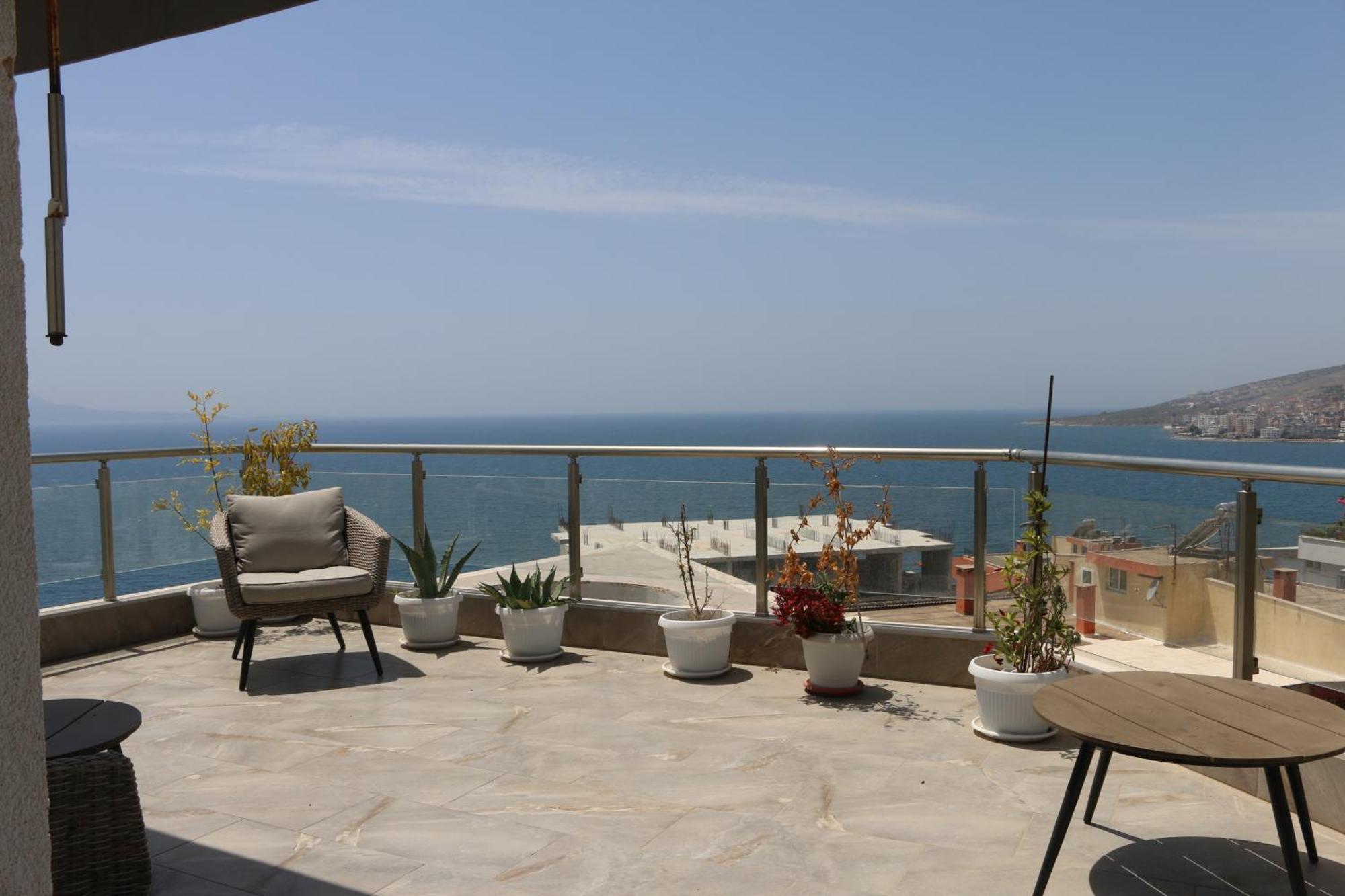 Apartament Infinity Sea View Penthouse Saranda Zewnętrze zdjęcie